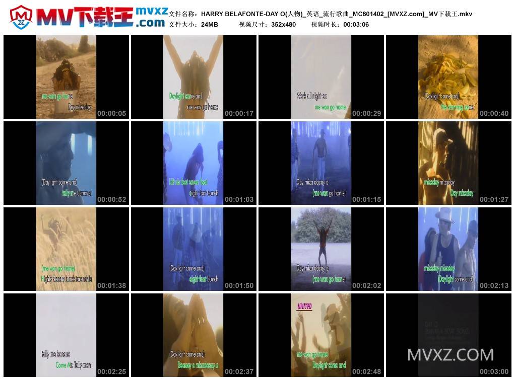 HARRY BELAFONTE-DAY O(人物)_英语_流行歌曲_MC801402